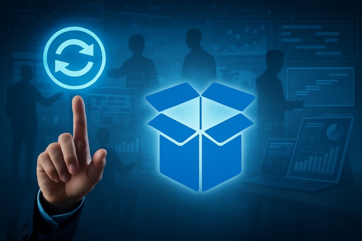 Transformation - hand with PM Box Logo